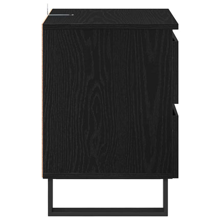 Cabinet de chevet Chêne noir 40 x 35 x 50 cm Bois d'ingénierie