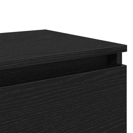 Cabinet de chevet avec tiroir 2 pcs Chêne noir 40 x 35 x 50 cm