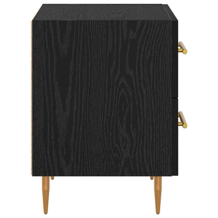 Cabinet de chevet avec tiroir Chêne noir 40 x 35 x 47,5 cm