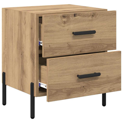 Cabinet de chevet 2 pcs chêne artisanal 40 x 35 x 47.5 cm