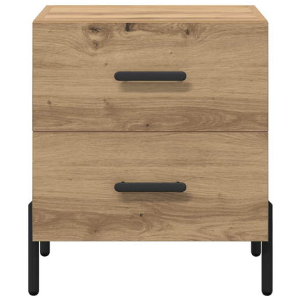 Cabinet de chevet 2 pcs chêne artisanal 40 x 35 x 47.5 cm