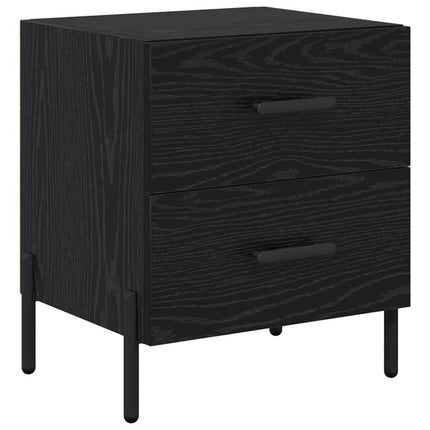 Cabinet de chevet avec tiroir Chêne noir 40 x 35 x 47.5 cm
