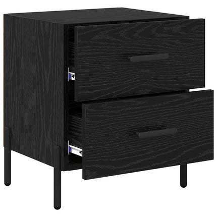 Cabinet de chevet 2 pcs Chêne noir 40 x 35 x 47.5 cm