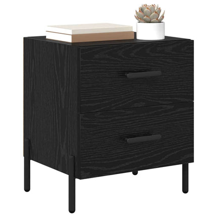 Cabinet de chevet 2 pcs Chêne noir 40 x 35 x 47.5 cm