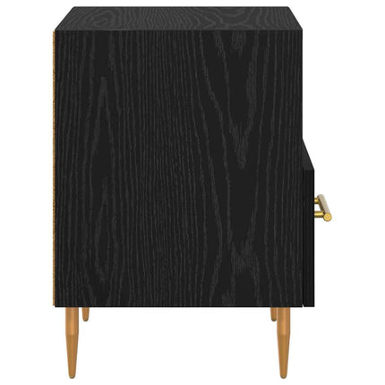 Table de chevet Noir 40 x 35 x 47.5 cm Bois d'ingénierie