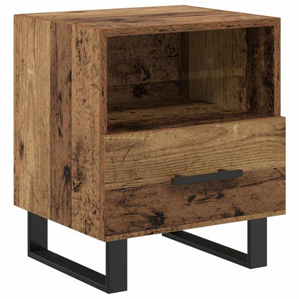 Cabinet de chevet avec tiroir Bois ancien 40 x 35 x 47.5 cm