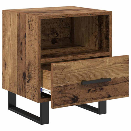 Cabinet de chevet avec tiroir Bois ancien 40 x 35 x 47.5 cm