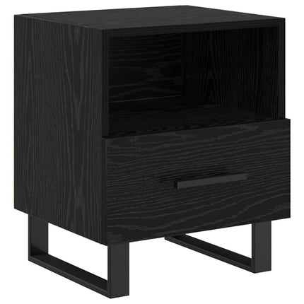 Cabinet de chevet avec tiroir Chêne noir 40 x 35 x 47.5 cm
