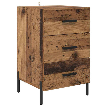 Cabinet De Chevet 40 X 40 X 66 Cm Bois D'ingénierie Bois ancien