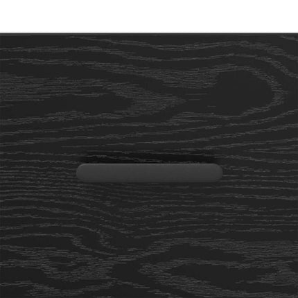 Cabinet De Chevet 40 X 40 X 66 Cm Bois D'ingénierie Chêne noir