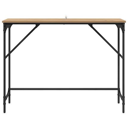 Table Console 100 X 32 X 75 Cm chêne artisanal 100 cm