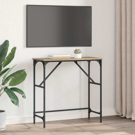 Table Console 75 X 32 X Bois D'ingénierie chêne artisanal 75 cm