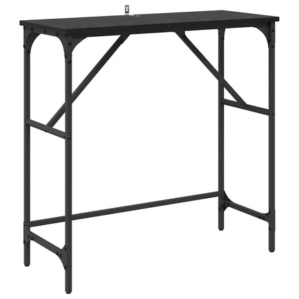 Table Console 75 X 32 X Bois D'ingénierie Chêne noir 75 cm