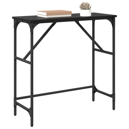 Table Console 75 X 32 X Bois D'ingénierie Chêne noir 75 cm