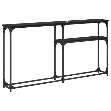 Tableconsole 145X22.5X75Cm Bois D'ingénierie Chêne noir 145 cm