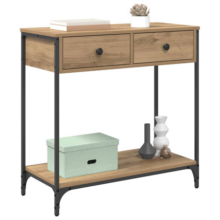 Table Console Avec Tiroir 75 X 34,5 X chêne artisanal 75 cm