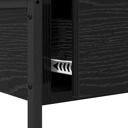 Table Console 75 X 34,5 X Bois D'ingénierie Chêne noir 75 cm