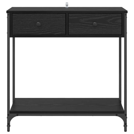 Table Console 75 X 34,5 X Bois D'ingénierie Chêne noir 75 cm