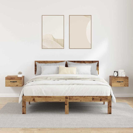 Cabinet De Chevet Avec Tiroir 2 Pcs 35 X 35 X 20 Cm Bois ancien