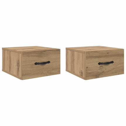 Cabinet De Chevet 2 Pcs 35 X 35 X 20 Cm chêne artisanal