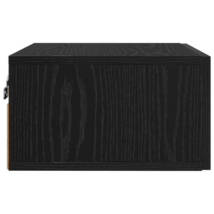 Cabinet De Chevet 35 X 35 X 20 Cm Bois D'ingénierie Chêne noir 1