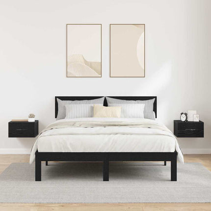 Cabinet De Chevet Avec Tiroir 2 Pcs 35 X 35 X 20 Cm Chêne noir