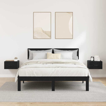 Cabinet De Chevet Avec Tiroir 2 Pcs 35 X 35 X 20 Cm Chêne noir