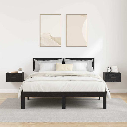 Cabinet De Chevet Avec Tiroir 2 Pcs 35 X 35 X 20 Cm Chêne noir