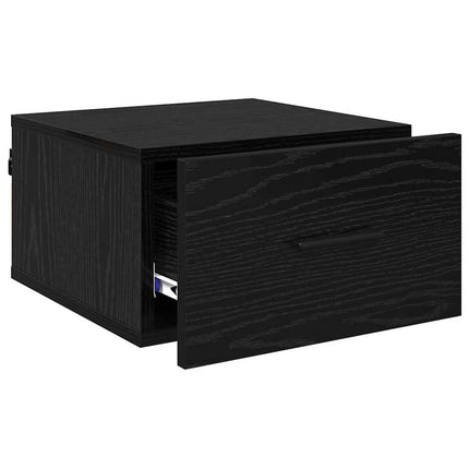 Cabinet De Chevet Avec Tiroir 2 Pcs 35 X 35 X 20 Cm Chêne noir