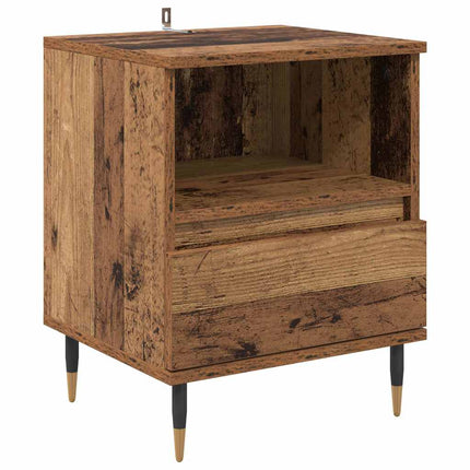 Cabinet de chevet Bois ancien 40 x 35 x 50 cm Bois d'ingénierie