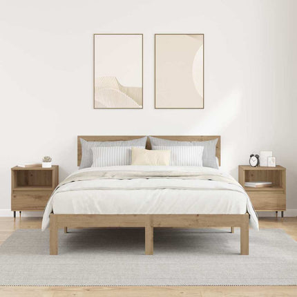 Cabinet de chevet 2 pcs chêne artisanal 40 x 35 x 50 cm