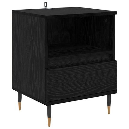 Cabinet de chevet Chêne noir 40 x 35 x 50 cm Bois d'ingénierie
