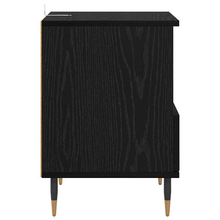 Cabinet de chevet Chêne noir 40 x 35 x 50 cm Bois d'ingénierie