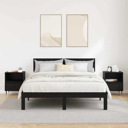 Cabinet de chevet avec tiroir 2 pcs Chêne noir 40 x 35 x 50 cm