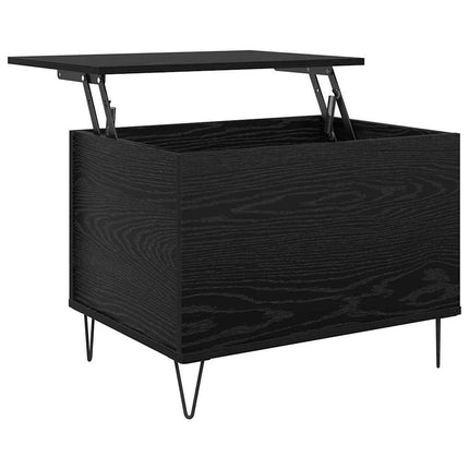 Table Basse 60 X 44,5 X 45 Cm Bois D'ingénierie Chêne noir