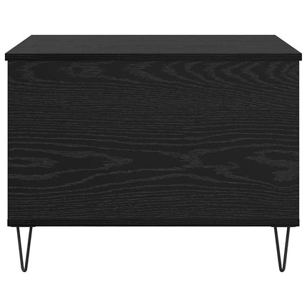 Table Basse 60 X 44,5 X 45 Cm Bois D'ingénierie Chêne noir
