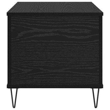 Table Basse 60 X 44,5 X 45 Cm Bois D'ingénierie Chêne noir