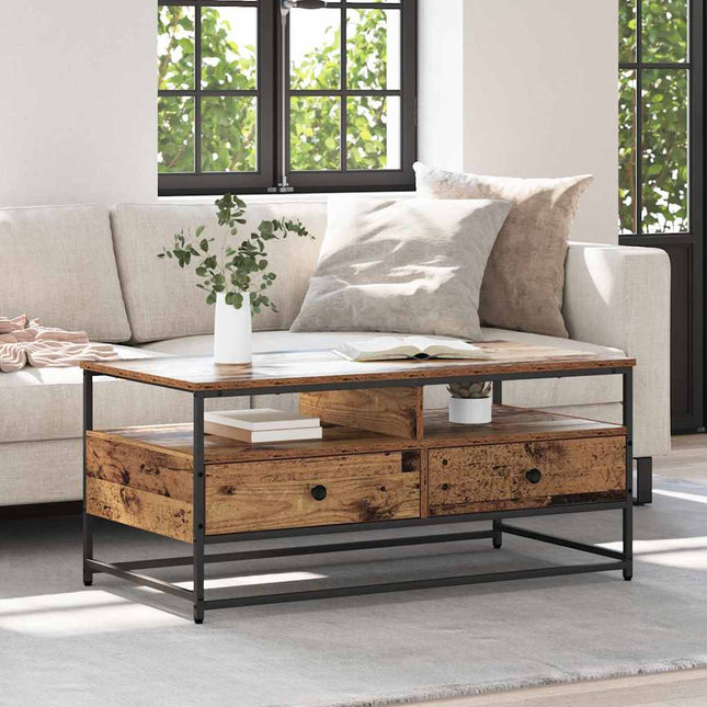 Table Basse Bois D'ingénierie Bois ancien 100 x 51 x 45 cm