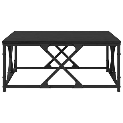 Table Basse Bois D'ingénierie Chêne noir 70 x 70 x 30 cm