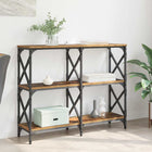 Table Console 100 X 28 X 80,5 Cm Bois D'ingénierie Bois ancien 100 cm