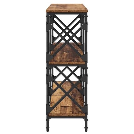 Table Console 100 X 28 X 80,5 Cm Bois D'ingénierie Bois ancien 100 cm