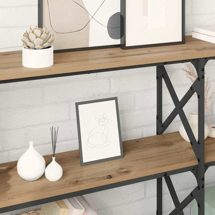 Table Console 156 X 28 X 80,5 Cm chêne artisanal 156 cm