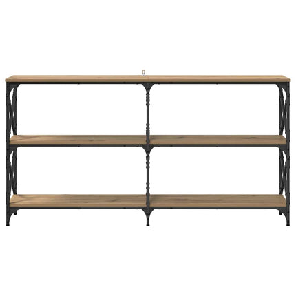Table Console 156 X 28 X 80,5 Cm chêne artisanal 156 cm