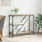 Table Console 88,5 X 30 X 75 Cm chêne artisanal