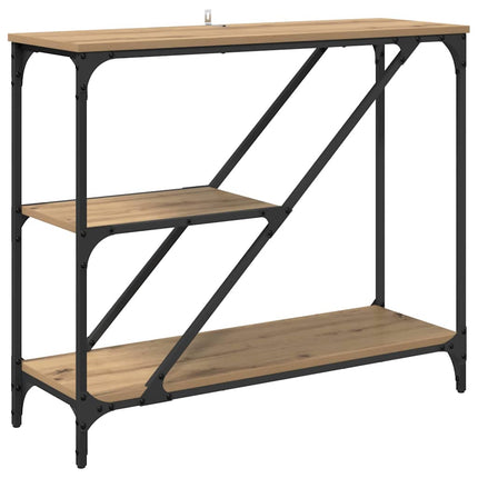 Table Console 88,5 X 30 X 75 Cm chêne artisanal