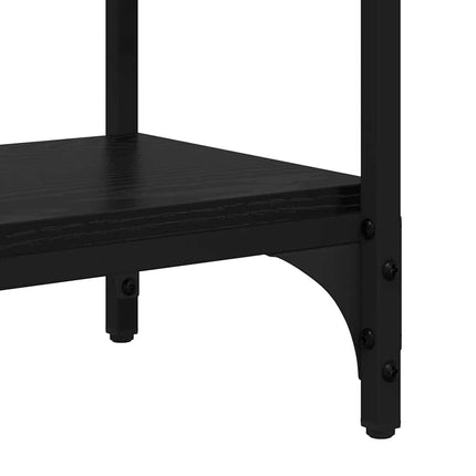 Table Console 100 X 39 X 78,5 Cm Bois D'ingénierie Chêne noir