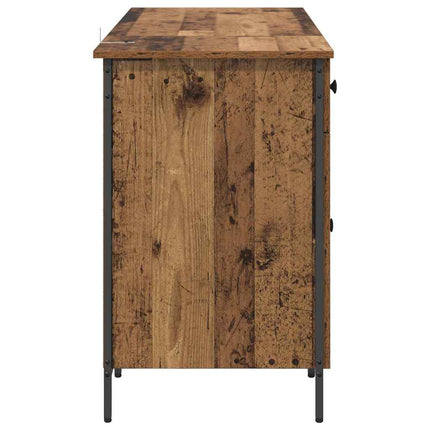 Bureau d'ordinateur avec tiroir Bois Ancien 131 x 48 x 75 cm