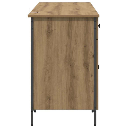 Bureau d'ordinateur Chêne artisanal 131 x 48 x 75 cm