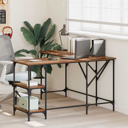 Bureau Bois Ancien 139 x 139 x 75 cm Bois d'ingénierie