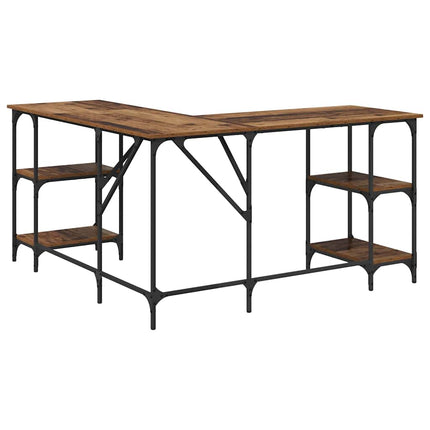 Bureau Bois Ancien 139 x 139 x 75 cm Bois d'ingénierie